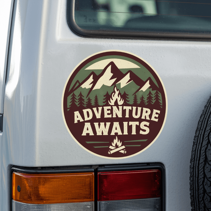 Personalised Camping Stickers: 1 for $35.16 | BIZAY