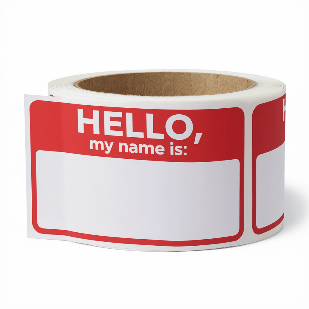 Hello Sticker Labels Personalised Stickers: 500 for $35.17 | 360onlineprint