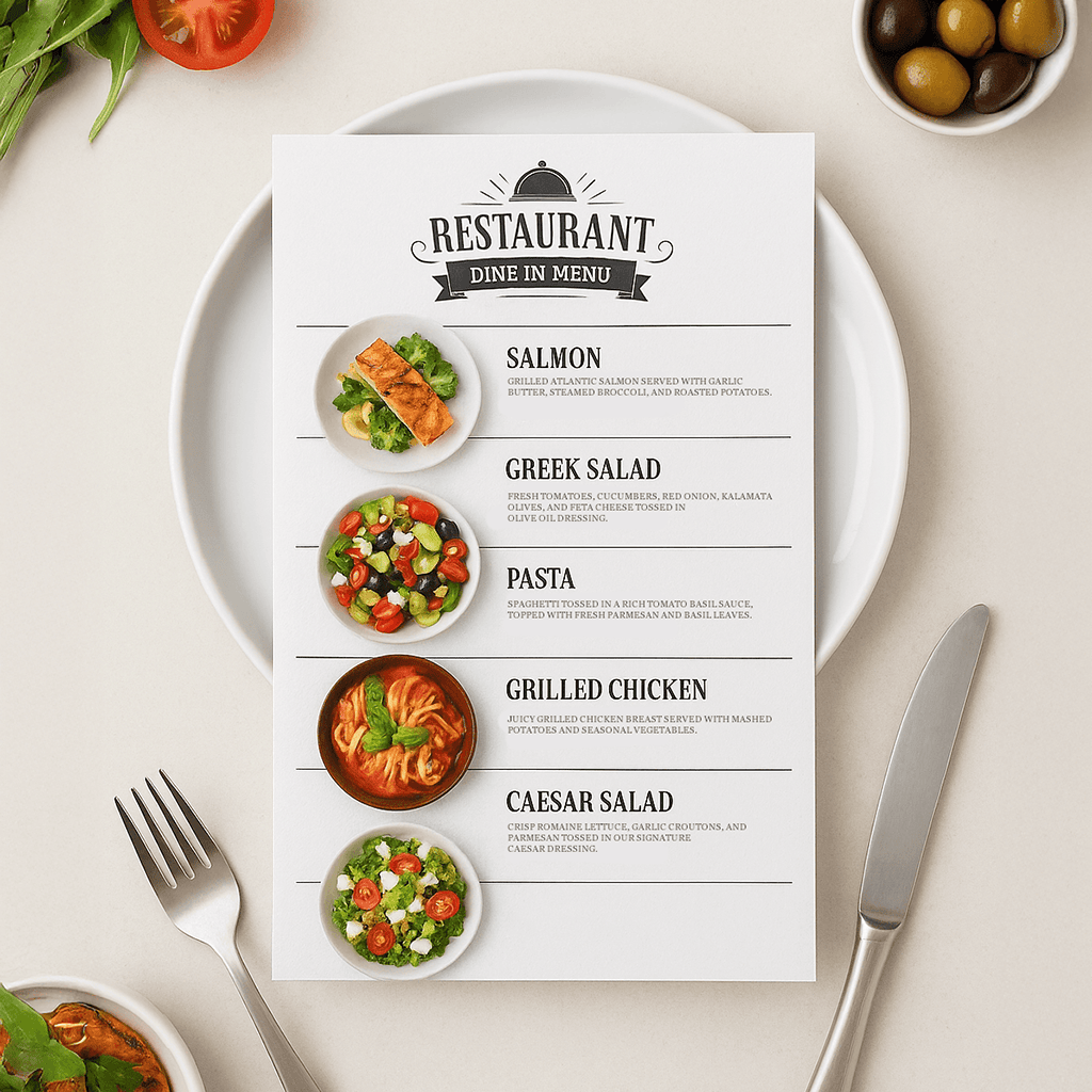 Menus de Mesa | 360imprimir