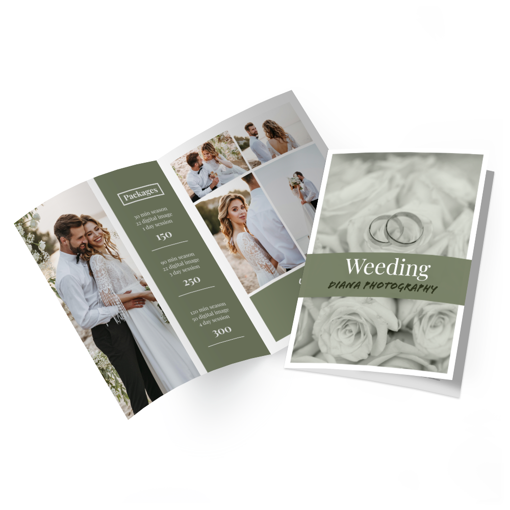 Folded Flyers Leaflets Bizay