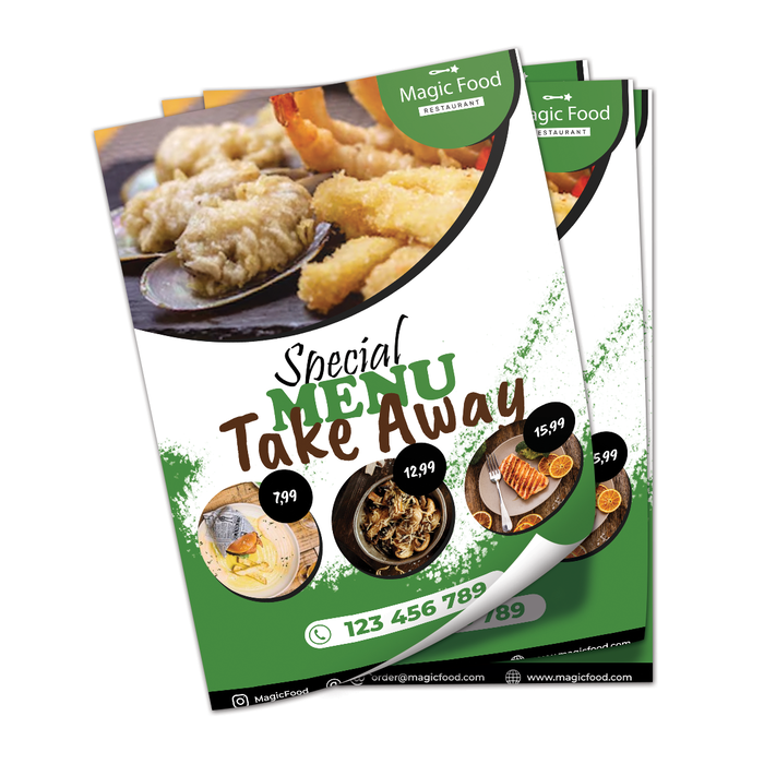 Take Out Lettering Take Out Menu | BIZAY