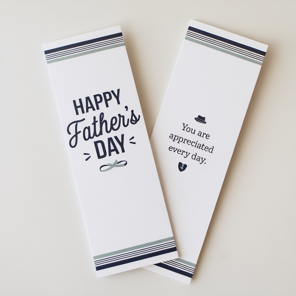 Personalised Father's Day Bookmark: 100 for $16.88 | 360onlineprint