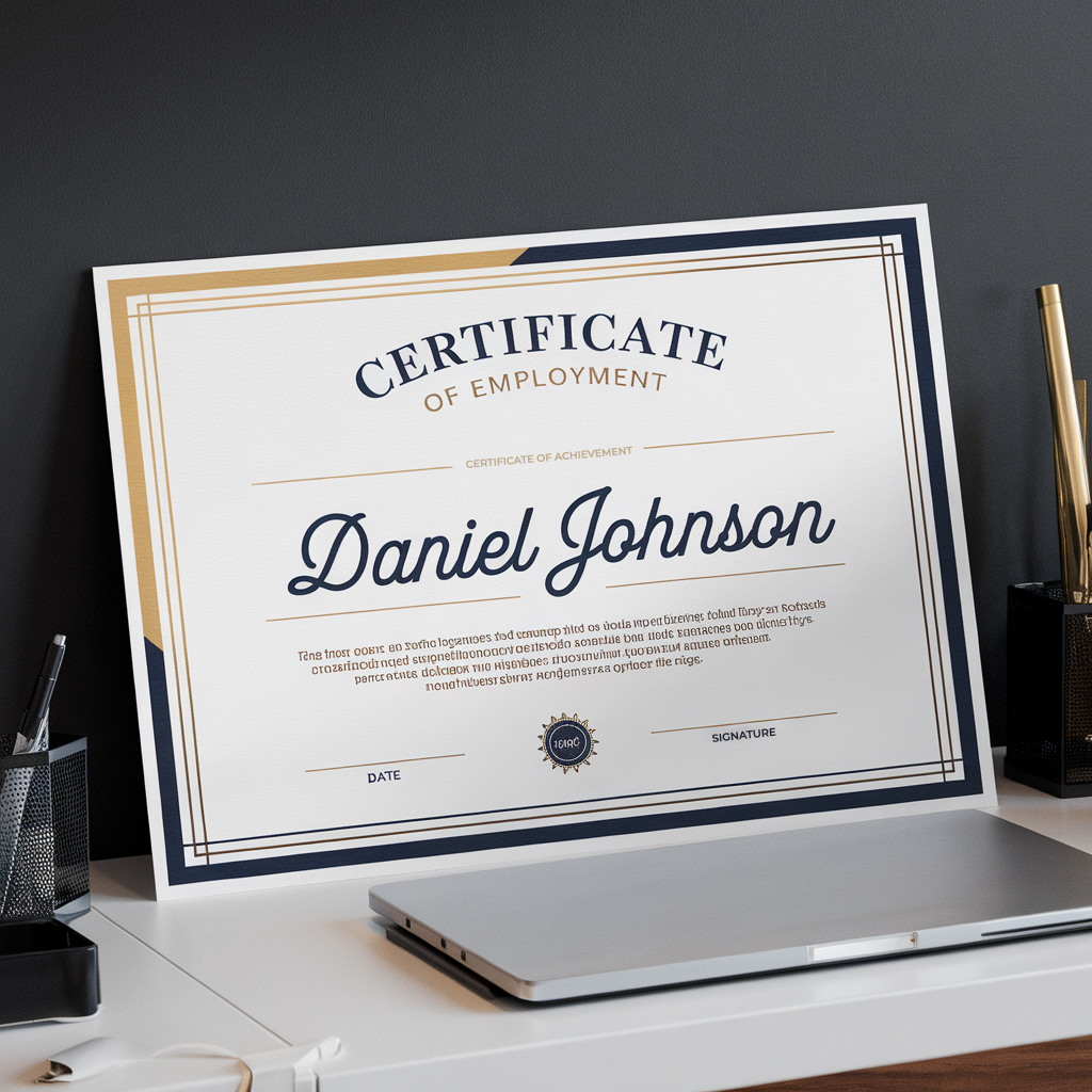 Arbeitsbescheinigung