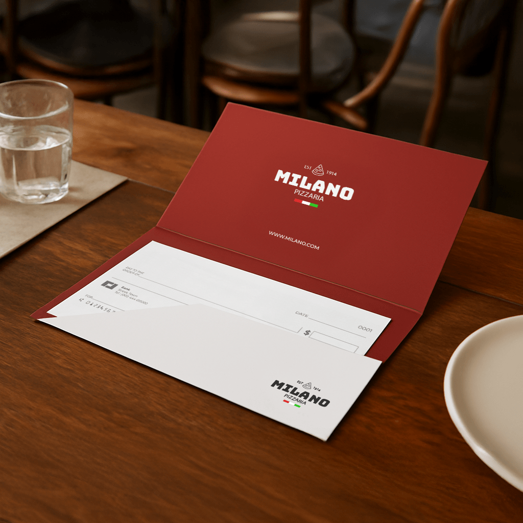 Personalised Check Folder: 100 for $123.57 | 360onlineprint