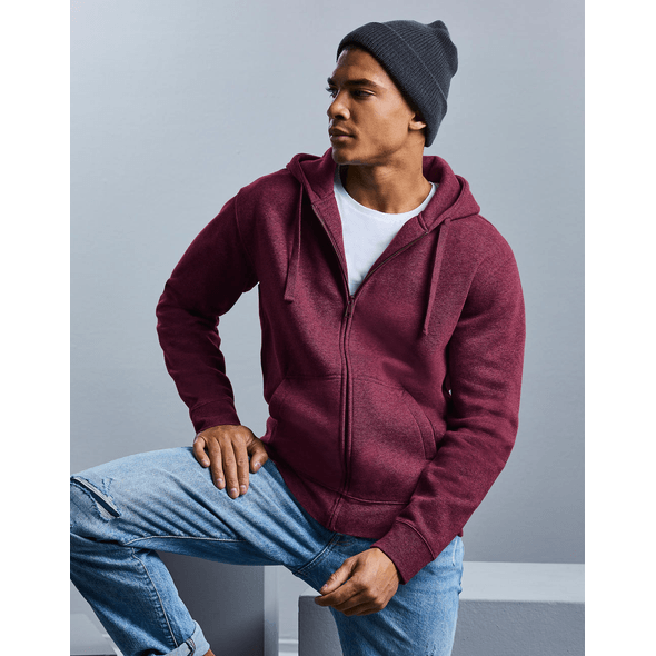 Auténtica sudadera de hombre con capucha y cremallera