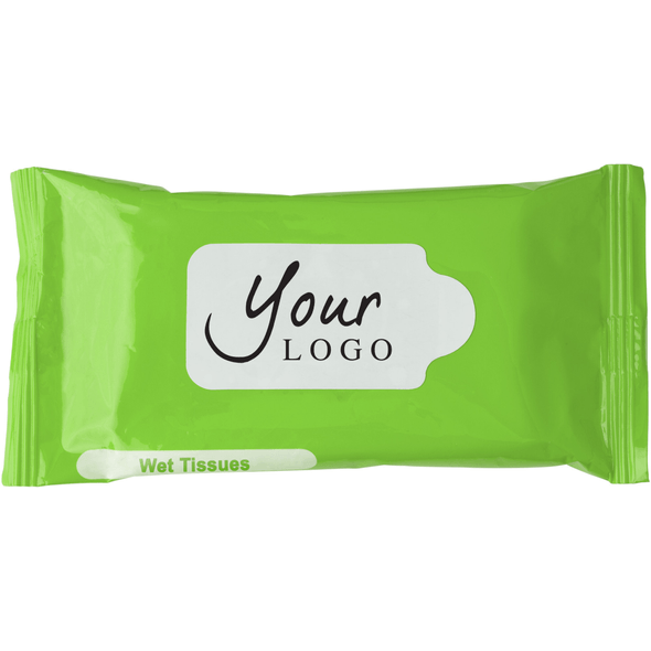 Plastpose med 10 våtservietter