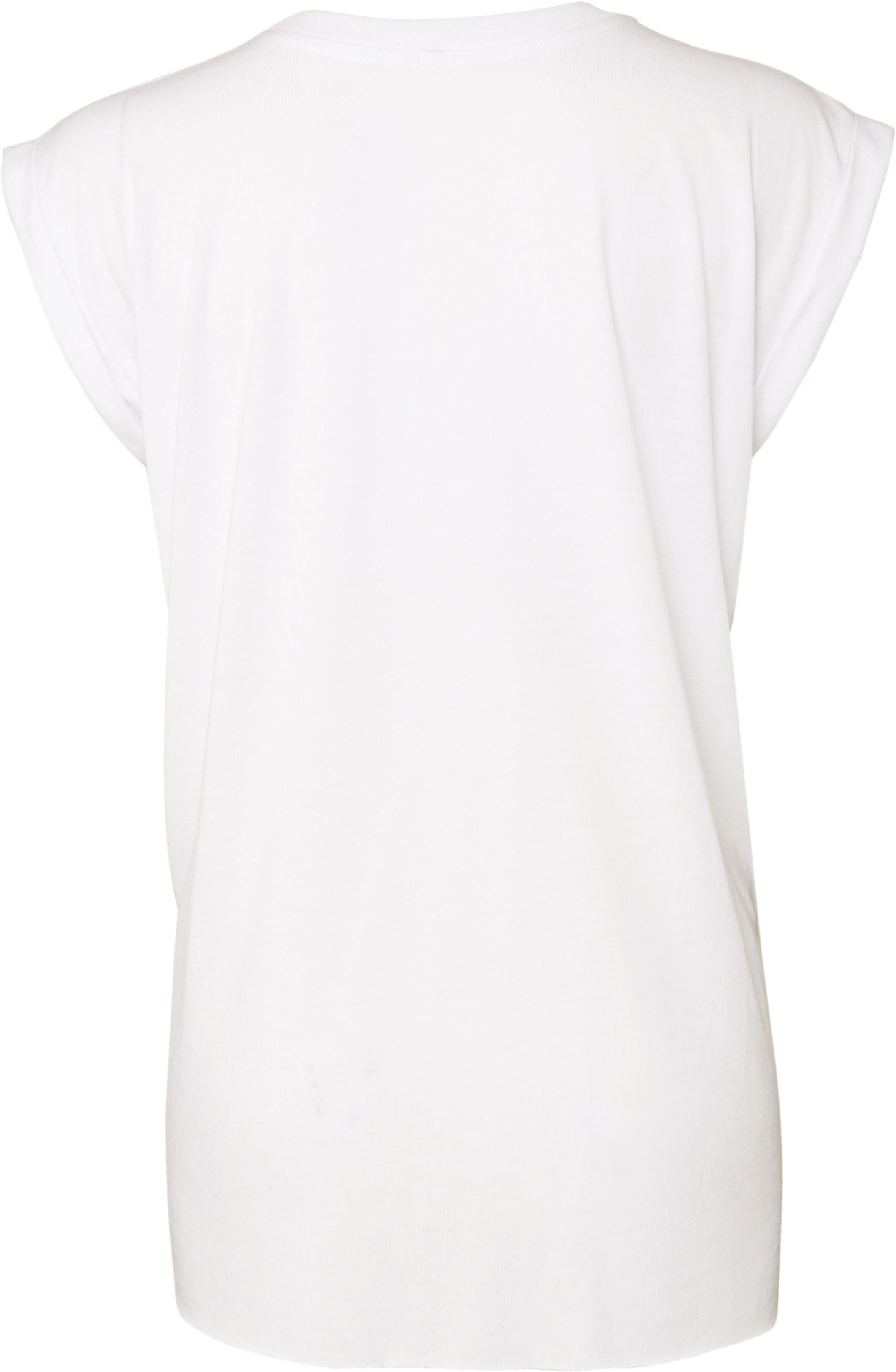 Bella Canvas Flowy rolled sleeve T-shirt BIZAY