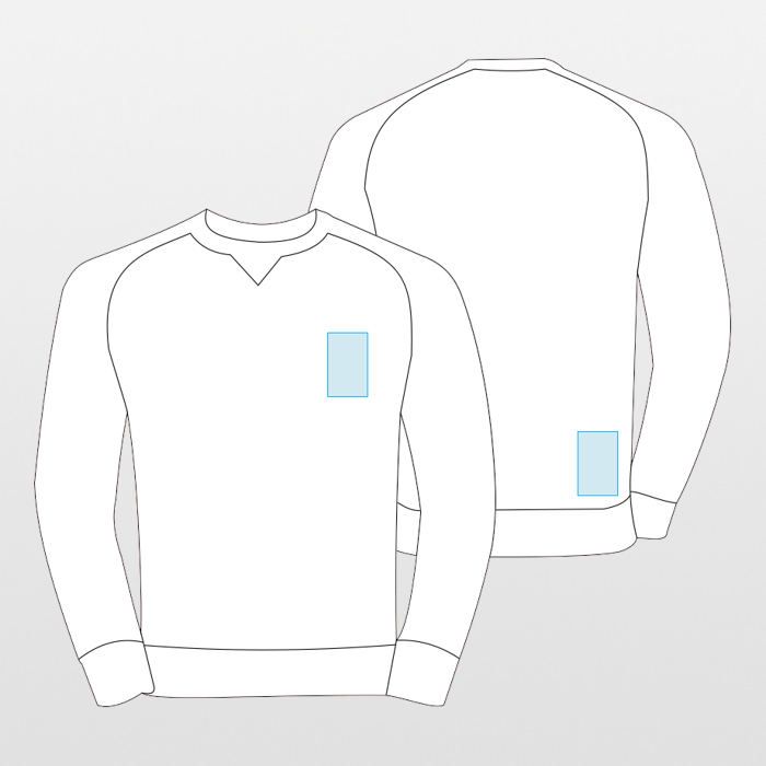 Fruit of the Loom | Klassinen Raglan collegepaita