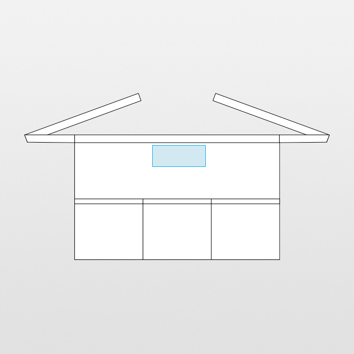 Karlowsky | Basic taille schort met zakken