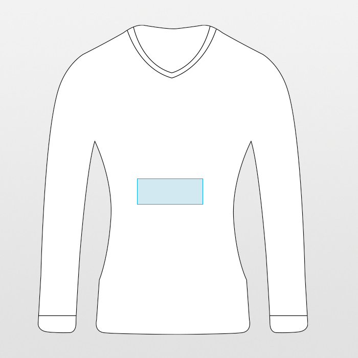 Kariban | Camiseta de manga larga con cuello de pico