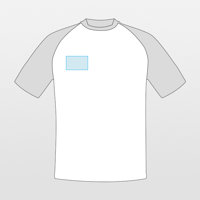 Kariban | Two-tone BASEBALL men's t-shirt