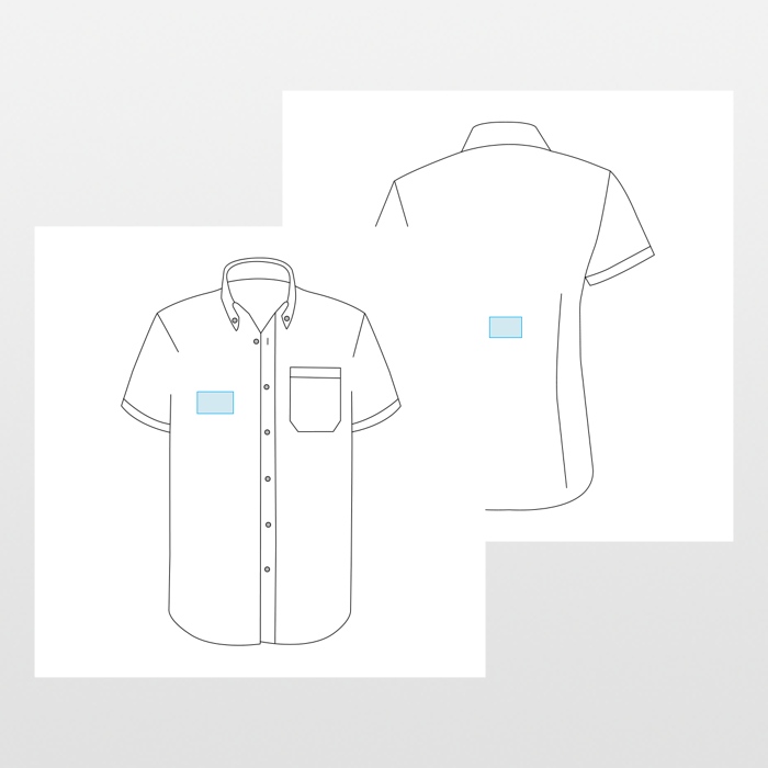 Russell | Męska koszula typu oxford z krótkim rękawem