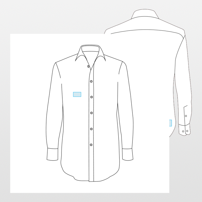 Russell | Långärmad oxfordskjorta för män