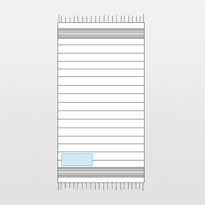 Cotton beach towel - MALIBU cotton beach towel