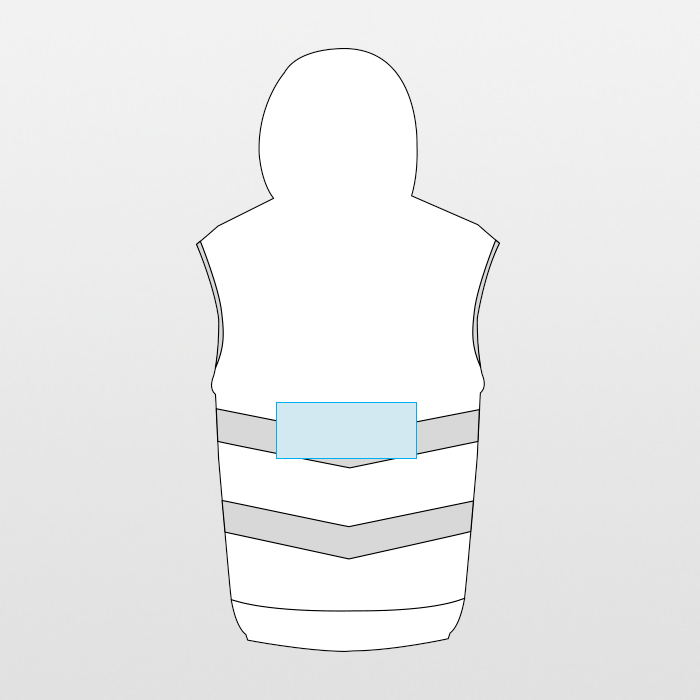 Fluo hooded vest Fluo Kensington Gilet