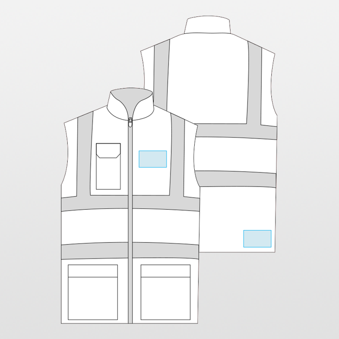 Yoko | Hyvä näkyvyys pehmustettu liivi