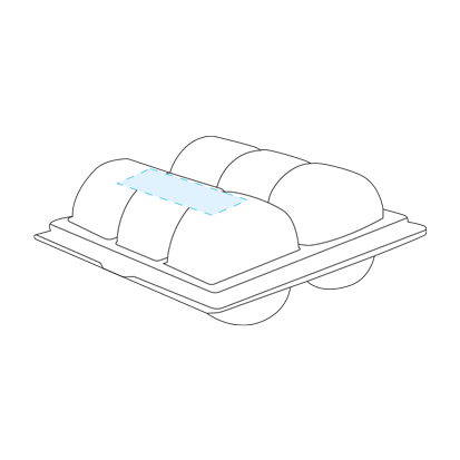 Cutie blister pentru Macarons PET transparent - Nu este cazul - 1