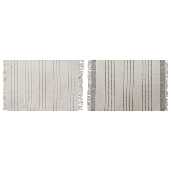 Dkd Home Decor | Dkd Alfombra Home Decor Gris Blanco (2 Uds)