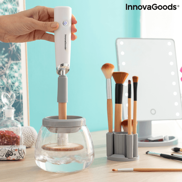 Innovagoods | Limpiador Y Secador Automático De Brochas De Maquillaje De Maklin