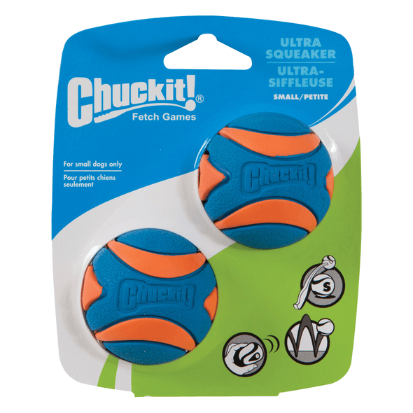 Chuckit | Ultra Squeaky Pelota (Pack 2)