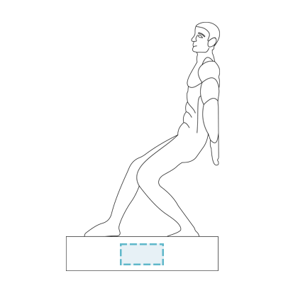 Dkd Home Decor | Boekensteun Madeira Resina Homem (30.5 X 11 X 26 Cm)