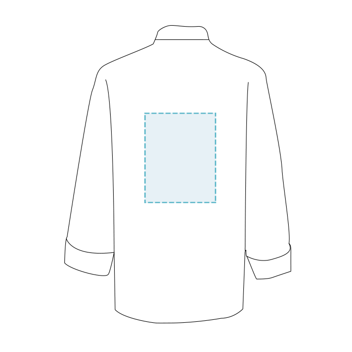 Chaqueta De Cocina Unisex Con Forro De Botones De Longitud Media