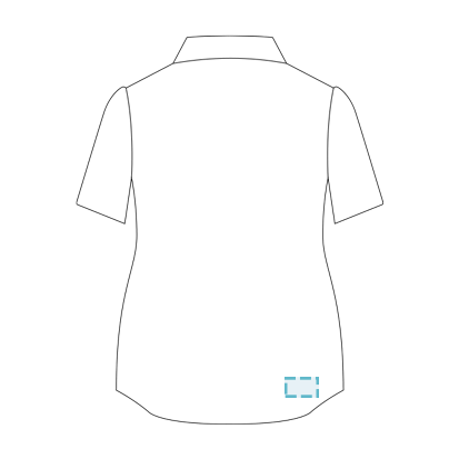 Blusa De Mujer Con Cuello Mao De Popelín Medio-Corto "Redline" - Imprimir - 1