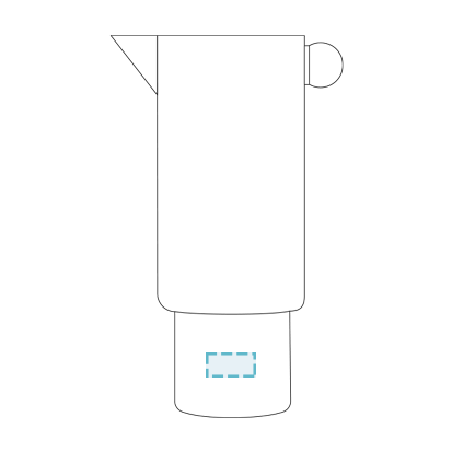 Dkd Home Decor | Florero Porcelana Gris Azul (2 Uds)