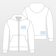 Men's Authentic zip hooded sweatshirt