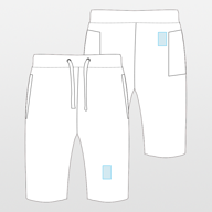 Kariban | Unisex shorts i fransk frotté