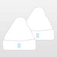 K-Up | Zweifarbige Mütze mit Umschlag