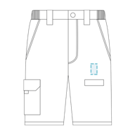 Bermudas Elásticas Unissexo Multibolsos Arce