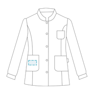 Blusa Mujer "Com Colla Mao" Mediana-Larga Blanca