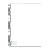 Oxford | Caderno Espiral Ebook 5 Capa Din A4+ 120 F Quadricula 5 Mm Cores Sortidas Touch