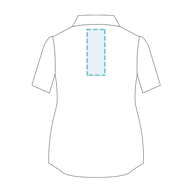Blusa De Mulher Média-Curta Sarja Branca - Impressão - 1