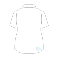 Blusa De Mujer Con Cuello Mao De Popelín Medio-Corto "Redline" - Imprimir - 1