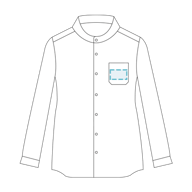 Bluse Frau C/Hand 3/4 Ärmel Elastische Baumwolle