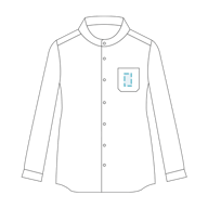 Bluse Frau C/Hand 3/4 Ärmel Elastische Baumwolle