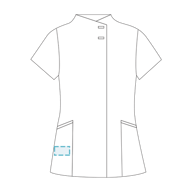 Bata De Mulher Marisa Plana Antibacteriano Combinado Com Cinzento