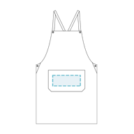 Delantal Bikini Con Lavabo Jeans Sin Lavar 95X75 Cm