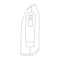 Jaqueta De Cozinha Unissexo Santana Tejano Zafiro - Impressão - 1