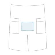Delantal Sin Tirantes Con 2 Bolsillos