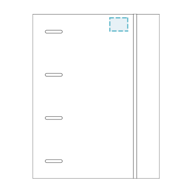 Blackfit8 | Carpeta De Anillas Urban A4 Negro Azul Marino (27 X 32 X 3.5 Cm)