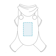 Albornoz Para Perro "Blue Plush & Fluffy Terry"