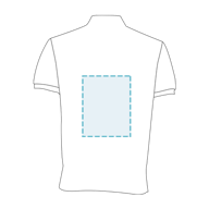 Pólo De Homem Média-Curta Com Camiseiro Preto Combinado Quadrados