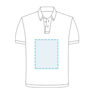 Pólo De Homem Média-Curta Com Camiseiro Preto Combinado Quadrados - Transfer - 1
