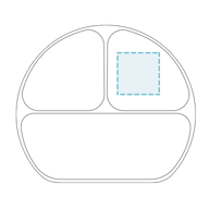 Safta | Plato Con Ventosa De Silicona (20.5 X 2.5 X 18 Cm)