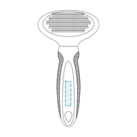 Gloria | Escova Para Cardar Oval - Impressão - 1