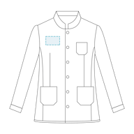 Jaqueta De Homem Com Gola Mao Com Botão Dourado