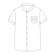 Blusa Mujer Con Boton Oculto M/C Popelin